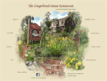 Tablet Screenshot of gingerbreadhouserestaurant.net